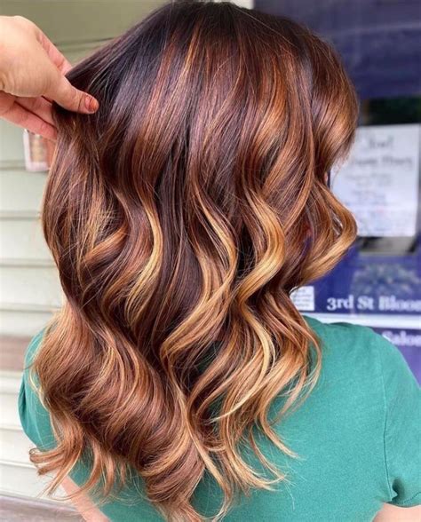 blonde hair with highlights for fall|fall hair highlights for brunettes.